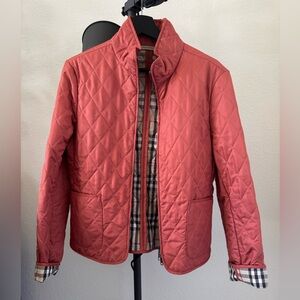 Burberry Women's Quilted Coral Jacket